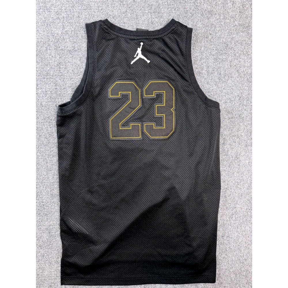 Jordan Brand Michael‎ Jordan 23 Mesh Basketball Jersey Black Gold Youth XL Men S - Picture 8 of 8